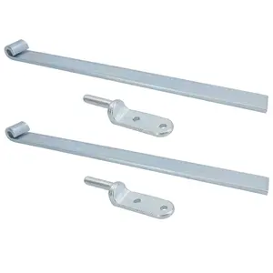 HD Long Tailgate Straight Hinge 460mm x 40mm + 12.5mm Bolt on Gudgeon Pin 2pk