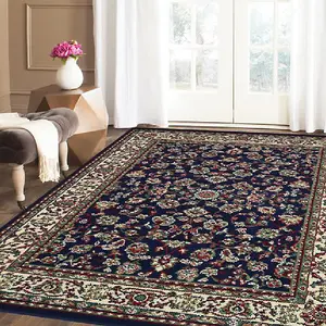 Blue Traditional Floral Rug - Texas