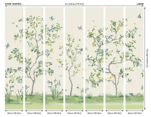 Origin Murals Oriental Flower Tree Natural Matt Smooth Paste the Wall Mural 350cm wide x 280cm high