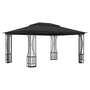 Berkfield Gazebo with Nets 300x400x265 cm Anthracite