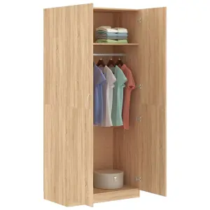 Wardrobe Sonoma Oak 90x52x200 cm Engineered Wood