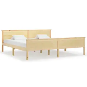 Berkfield Bed Frame Solid Wood Pine 200x200 cm