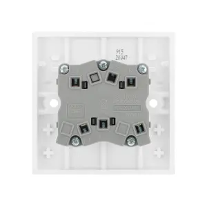 BG 10A Rocker Raised square Control switch Gloss White