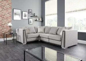 The Great British Sofa Company Edinburgh 2&1 Seater Light Grey Corner Sofa