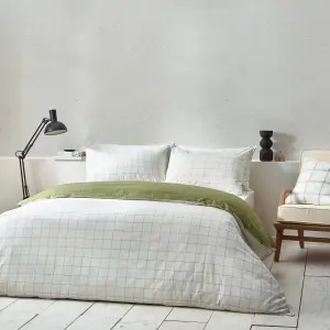 Yard Howarth Check Reversible Duvet Cover Set