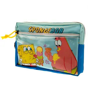 SpongeBob SquarePants Multi Pocket Pencil Case Blue/Red/Yellow (One Size)