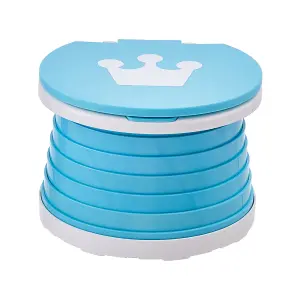 Blue Travel Portable Toilet Car Foldable Potty Seat for Children