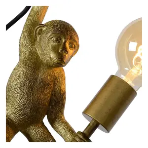 Lucide Extravaganza Chimp Retro Wall Light - 1xE27 - Black