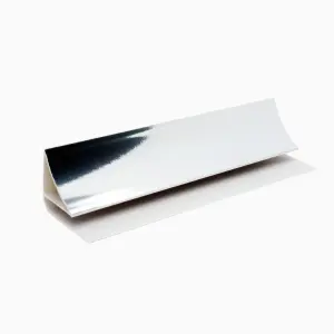 Nes Home Bathroom PVC Cladding Panels 2.7m Chrome Set Of 4 (For 5mm cladding panels)