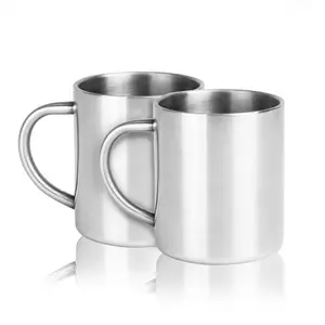 Stainless Steel Mugs - Set of 2