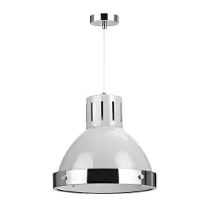 Interiors by Premier Vermont Flint Grey Bell Shaped Pendant Light