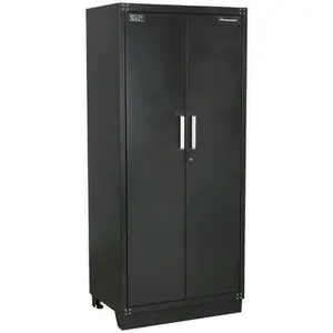 Heavy Duty 930mm Modular Floor Cabinet with Cylinder Lock - Perfect for Garage Storage