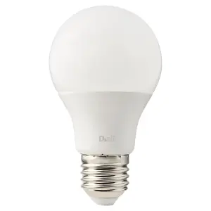 Diall E27 9.5W 1055lm White A60 Warm white LED Light bulb