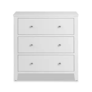 Brooklyn White 3 Drawer Chest of Drawers