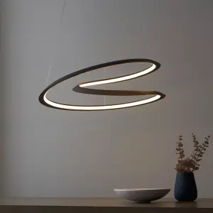 Zahida Sand Black Contemporary 1 Light Warm White LED Ceiling Pendant