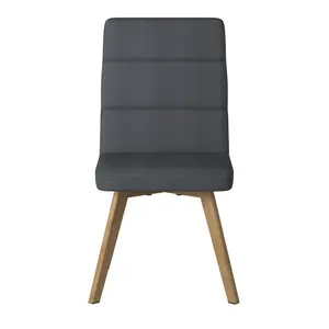 Athens Dining Chair in Fabric Grey