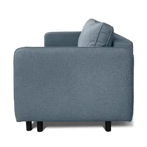 Bruno 3 Seater Sofa Bed with Storage - Blue Grey (Lumos83)