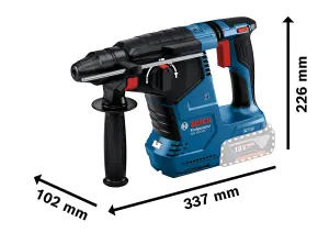 Bosch GBH 18V-24 C 18V Cordless Rotary Hammer SDS Plus GBH18V-24C + LBOXX SDS+