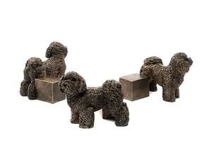 Bichon Frise Plant Pot Feet - Set of 3 - L9 x W10.5 x H7 cm