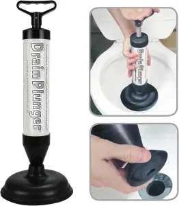 ASAB Air Pump Drain Plunger Toilet Unblocker Plunger