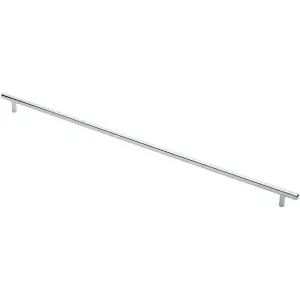 Round T Bar Cabinet Pull Handle 668 x 12mm 608mm Fixing Centres Chrome