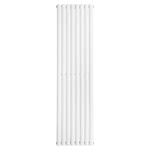 Right Radiators 1800x472mm Vertical Single Oval Column Designer Radiator White