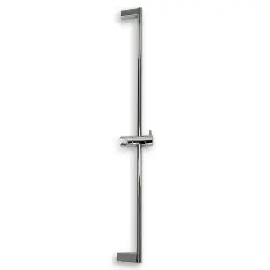 Chrome Round Shower Slide Rail Kit with Adjustable Shower Head & Hose