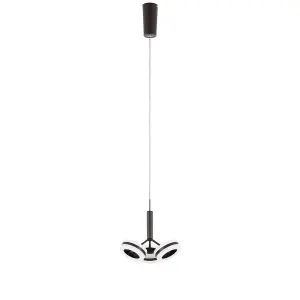 Luminosa Modern LED Hanging Pendant Bronze, Warm White 3000K 1150lm