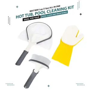 Lay Z Spa Bestway Cleaning Kit All in One Tool Set for Inflatable Spas & Hot Tubs