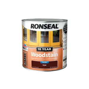 Ronseal Teak Satin Wood stain, 2.5L