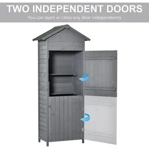 189 x 82 x49 cm Manufactured Wood Tool Shed