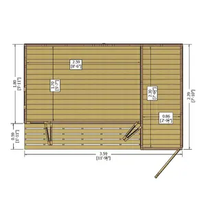 Marcel 12 x 8 Ft Shiplap Summer House Yes