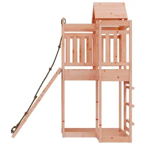 Berkfield Playhouse with Climbing Wall Solid Wood Douglas