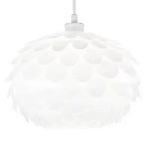 Modern Designer White Cloud Effect Polypropylene Ceiling Pendant Lamp Shade