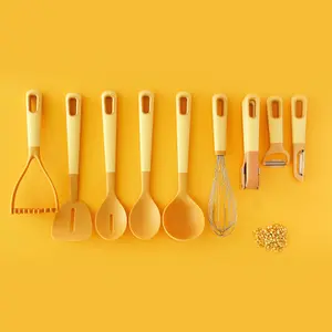 eKu Set 9 Kitchen Utensils Set Mustard