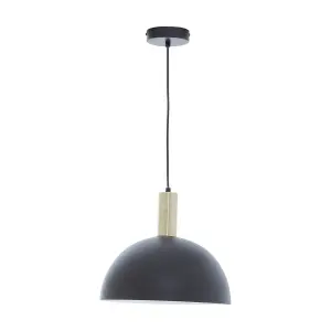 Interiors by Premier Leni Black And White Pendant Light