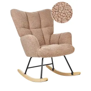 Rocking Chair OULU Boucle Sand Beige