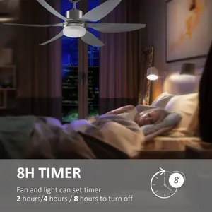 Reversible Ceiling Fan With Light