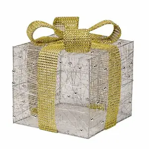 3pc Pre-Lit Christmas Present Box Decorations