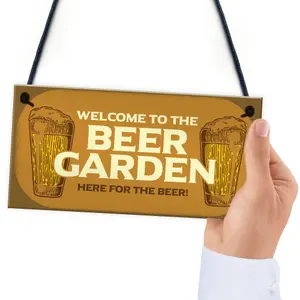 Funny Garden Sign Home Bar Man Cave Garden Plaque Gift For Men New Home Gift