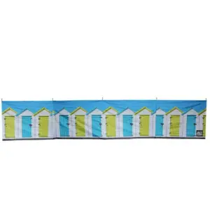 OLPRO Beach Huts 5 Pole Windbreak (Wooden Poles)