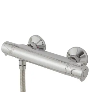 Triton Benito Chrome effect Rear fed Thermostatic Mixer Shower