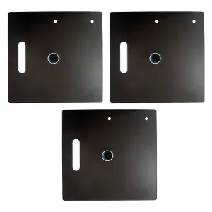 3pcs Base Plate for Pipe and Drapes, 450mm x 450mm x 5mm