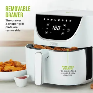 Tower Vortx Air Fryer with Digital Control Panel, 1700W, 6L White