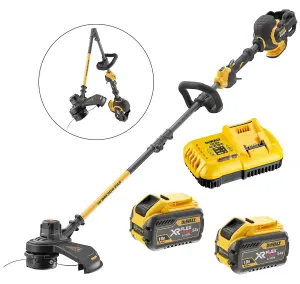 Dewalt DCM5713X2 54v XR Flexvolt Cordless Grass Timmer Cutter Split Shaft 2X 9ah