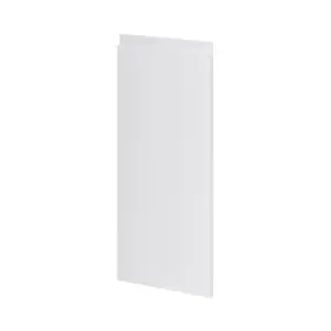 GoodHome Garcinia Integrated handle Gloss light grey Highline Cabinet door (W)300mm (H)715mm (T)19mm