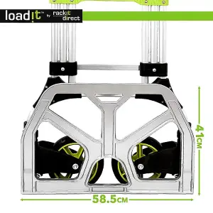 LoadIt 250kg Heavy Duty Folding Trolley Sack Truck Barrow, Hand Truck, Moving Trolley on Wheels, ISO 9001 & TUV GS