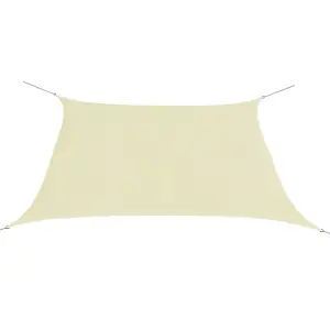 Berkfield Sunshade Sail Oxford Fabric Square 3.6x3.6 m Cream