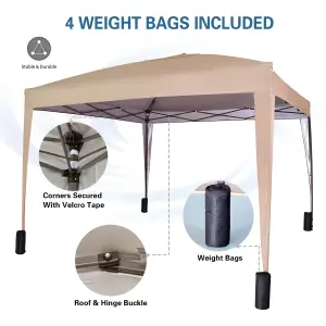 MCC Direct Gazebo 3x3 Pop up with Sides Beige