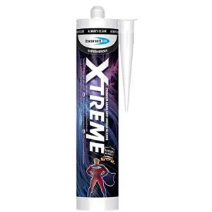 Bond It Xtreme White Anti-Mould Silicone Sealant EU3 Cartridge 310ml BDSANXWH(N) (Pack of 6)